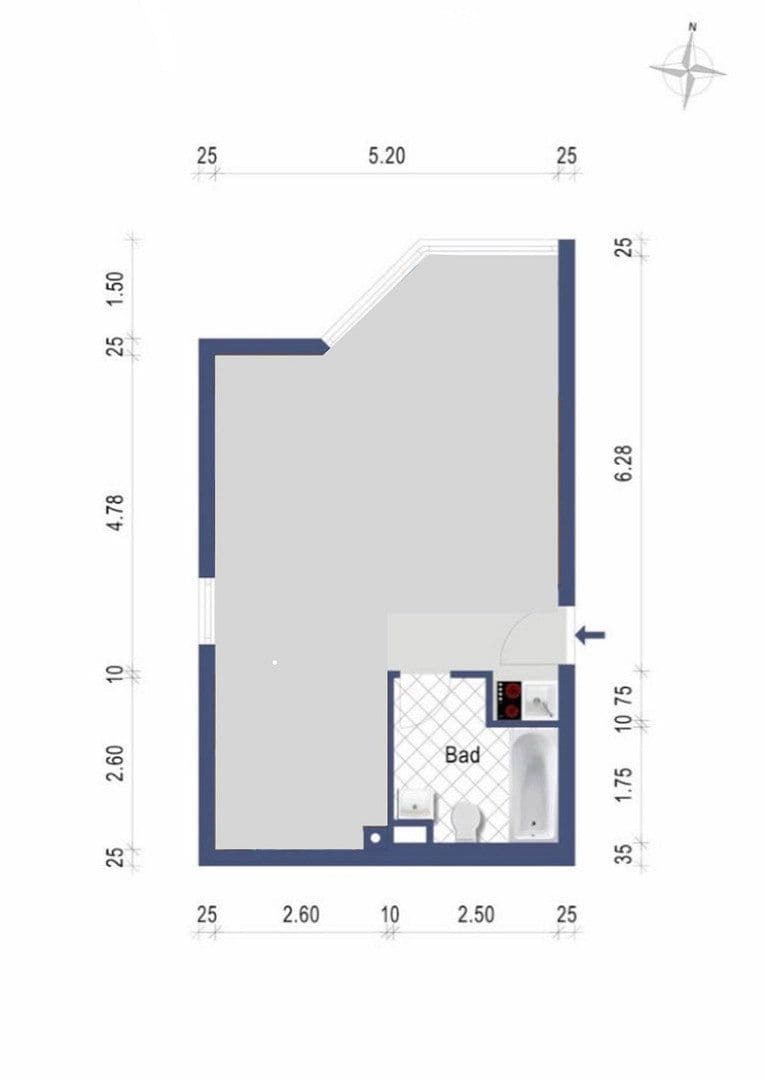 1 bedroom flat to rent, 41 m², Mainz, Rhineland-Palatinate 1 bedroom flat to rent, 41 m², Mainz, Rhineland-Palatinate