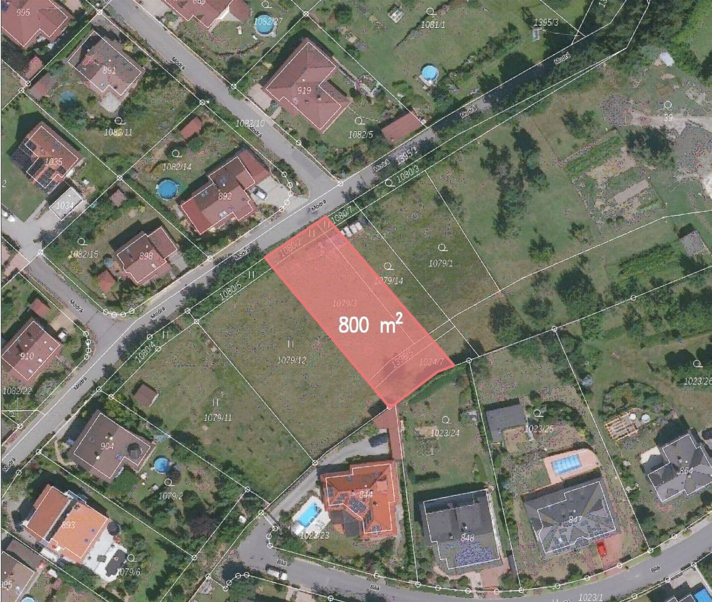 plot for sale, 800 m², Zlín, Zlínský Region plot for sale, 800 m², Zlín, Zlínský Region