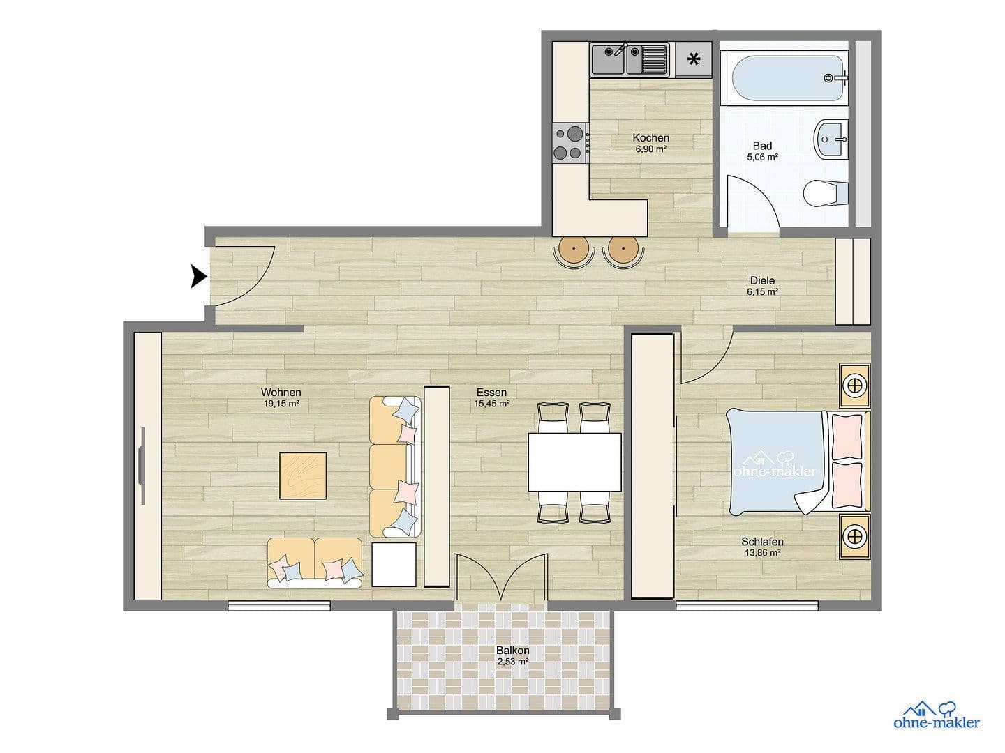 1 bedroom with open-plan kitchen flat for sale, 70 m², Weil am Rhein, Baden-Württemberg 1 bedroom with open-plan kitchen flat for sale, 70 m², Weil am Rhein, Baden-Württemberg
