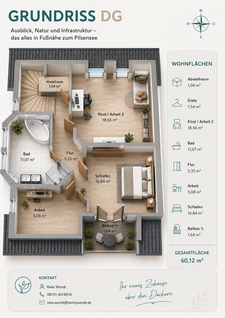 5 bedroom flat for sale, 134 m², Seefeld, Bavaria 5 bedroom flat for sale, 134 m², Seefeld, Bavaria