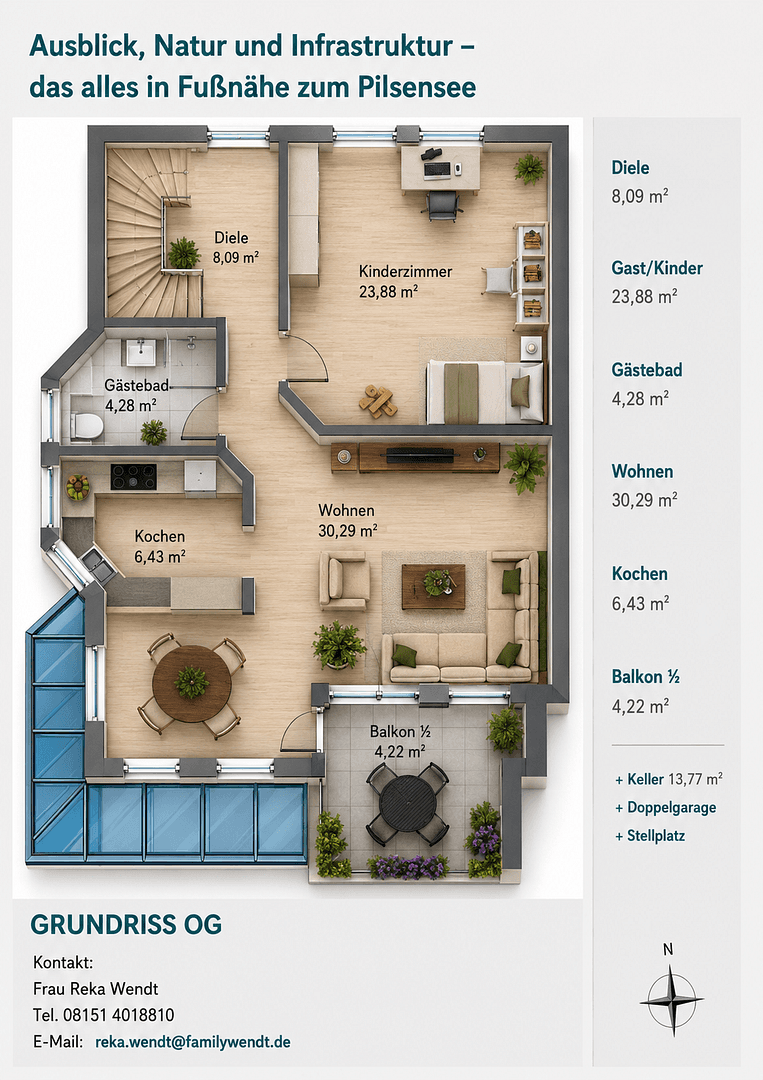 5 bedroom flat for sale, 134 m², Seefeld, Bavaria 5 bedroom flat for sale, 134 m², Seefeld, Bavaria