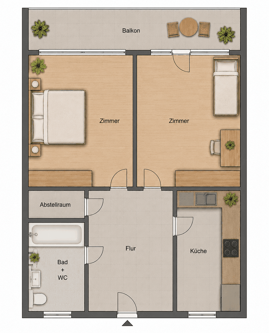 2 bedroom flat to rent, 56 m², Bockelststrasse 119A, Stuttgart Heumaden, Baden-Württemberg 2 bedroom flat to rent, 56 m², Bockelststrasse 119A, Stuttgart Heumaden, Baden-Württemberg