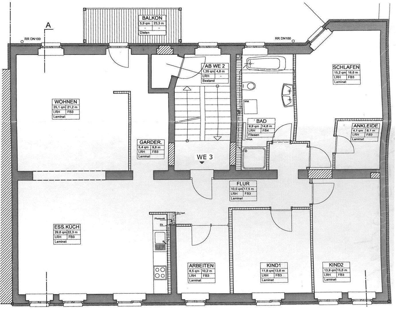 3 bedroom with open-plan kitchen flat to rent, 134 m², Jupiterstraße 22, Halle (Saale), Saxony-Anhalt 3 bedroom with open-plan kitchen flat to rent, 134 m², Jupiterstraße 22, Halle (Saale), Saxony-Anhalt