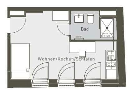 1 bedroom flat to rent, 27 m², Rembrandtstraße 20, Berlin, Berlin 1 bedroom flat to rent, 27 m², Rembrandtstraße 20, Berlin, Berlin