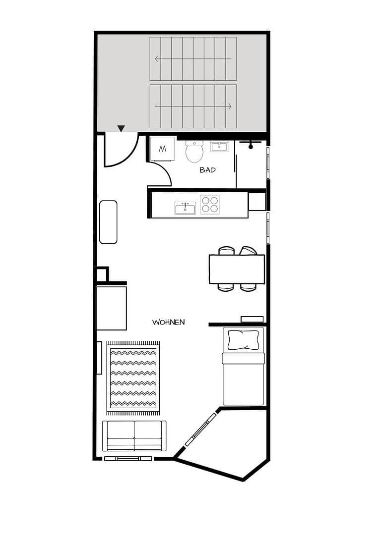 1 bedroom flat to rent, 35 m², Jahnstraße 80, Darmstadt, Hesse 1 bedroom flat to rent, 35 m², Jahnstraße 80, Darmstadt, Hesse