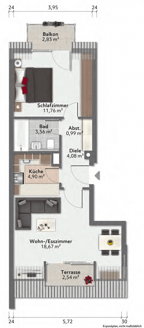 2 bedroom flat to rent, 47 m², Hofmarkweg 4, Unterhaching, Bavaria 2 bedroom flat to rent, 47 m², Hofmarkweg 4, Unterhaching, Bavaria