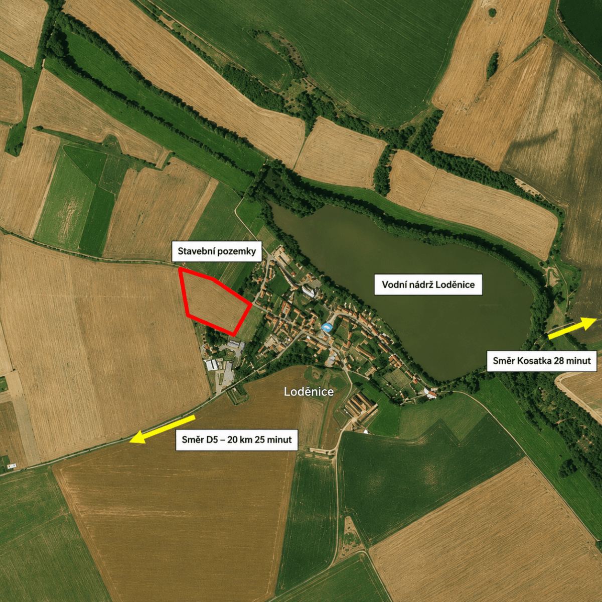 plot for sale, 852 m², Mšecké Žehrovice, Středočeský Region plot for sale, 852 m², Mšecké Žehrovice, Středočeský Region