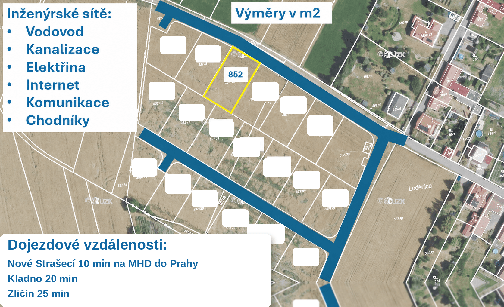 plot for sale, 852 m², Mšecké Žehrovice, Středočeský Region plot for sale, 852 m², Mšecké Žehrovice, Středočeský Region
