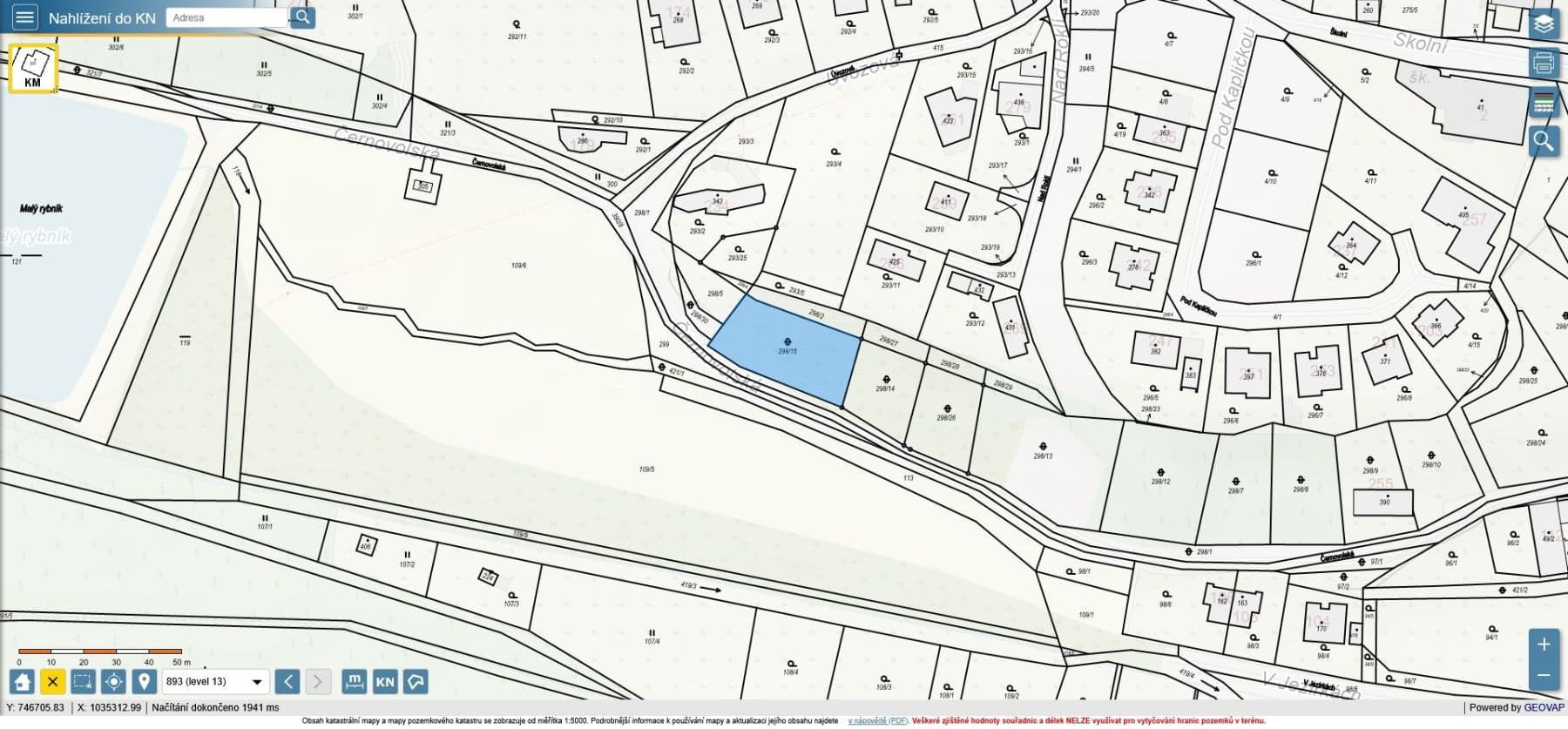 plot for sale, 1,032 m², Černovolská, Únětice, Středočeský Region plot for sale, 1,032 m², Černovolská, Únětice, Středočeský Region