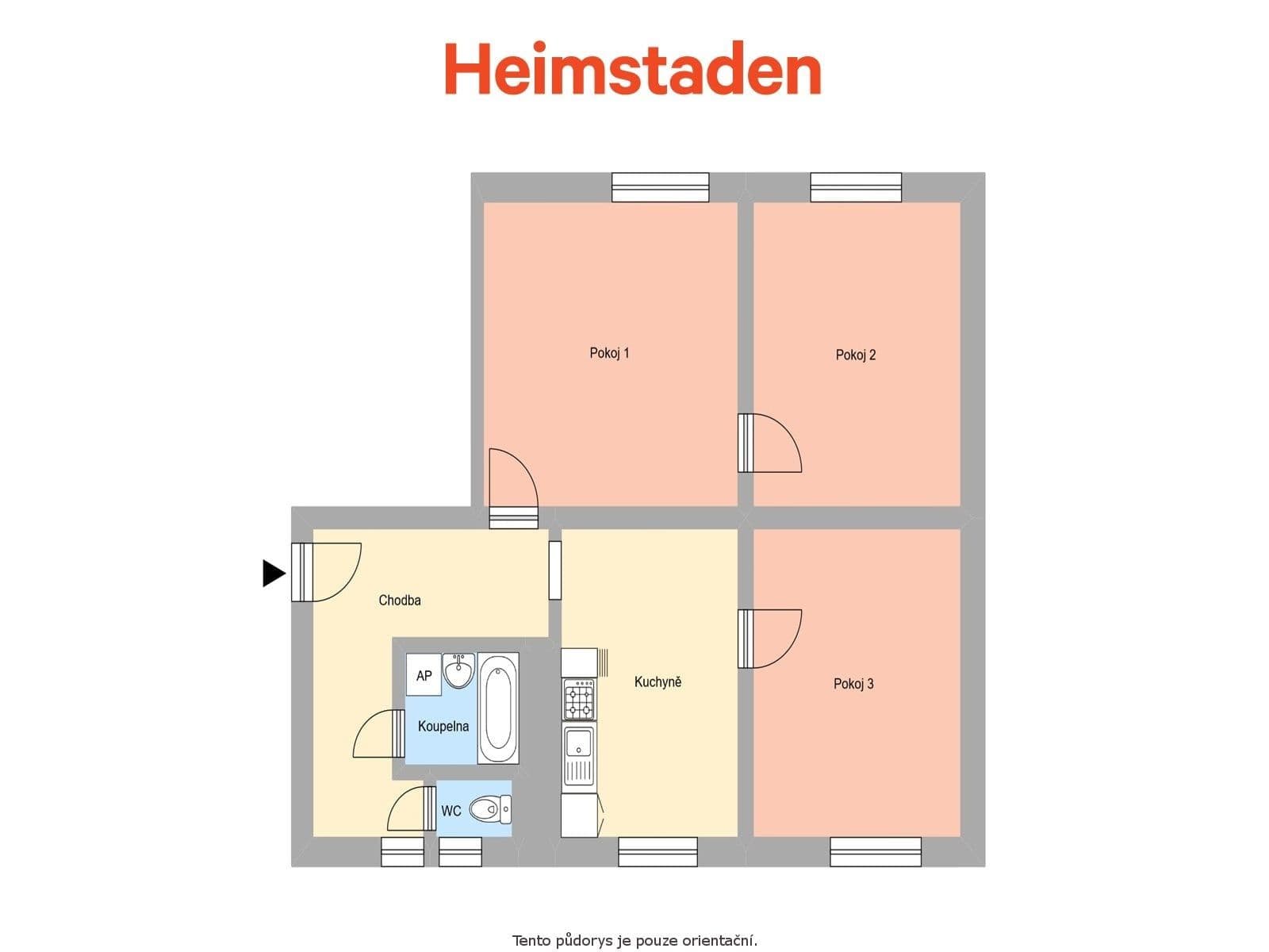 3 bedroom flat to rent, 68 m², Svornosti, Havířov, Moravskoslezský Region 3 bedroom flat to rent, 68 m², Svornosti, Havířov, Moravskoslezský Region
