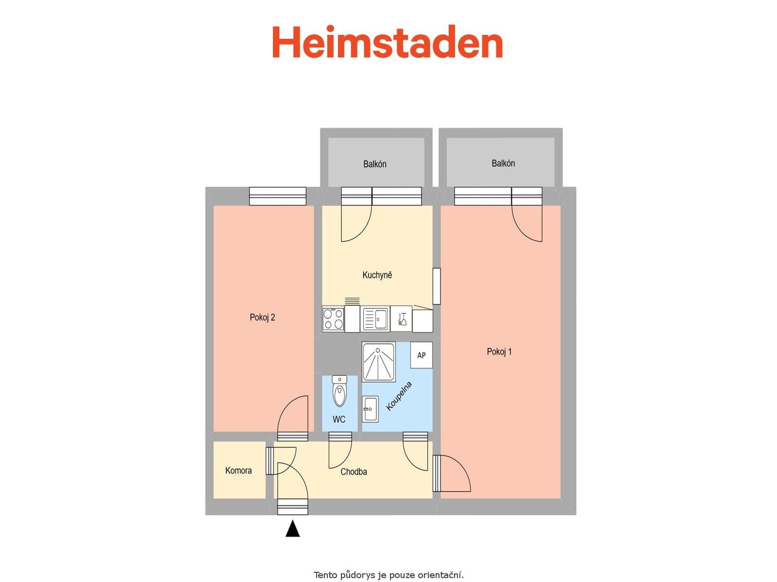 2 bedroom flat to rent, 58 m², Československé armády, Frýdek-Místek, Moravskoslezský Region 2 bedroom flat to rent, 58 m², Československé armády, Frýdek-Místek, Moravskoslezský Region