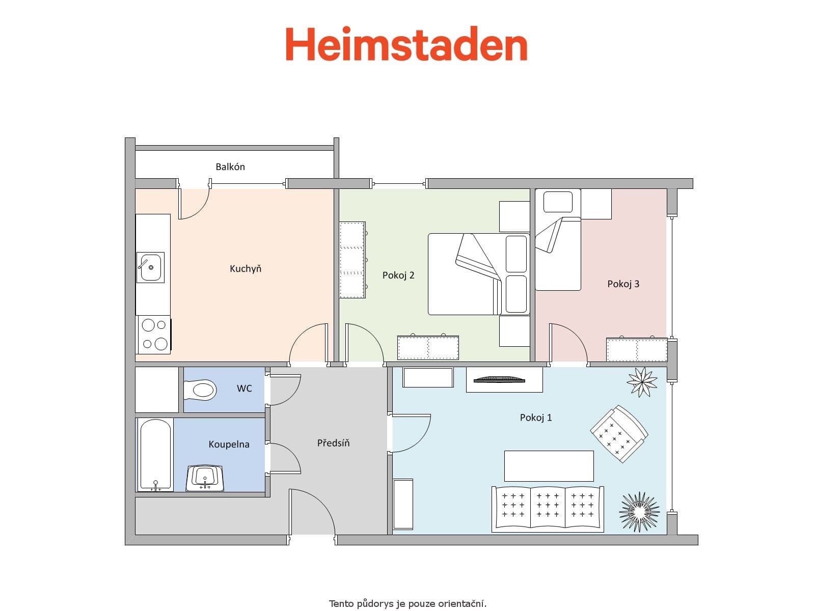 3 bedroom flat to rent, 66 m², Československé armády, Frýdek-Místek, Moravskoslezský Region 3 bedroom flat to rent, 66 m², Československé armády, Frýdek-Místek, Moravskoslezský Region