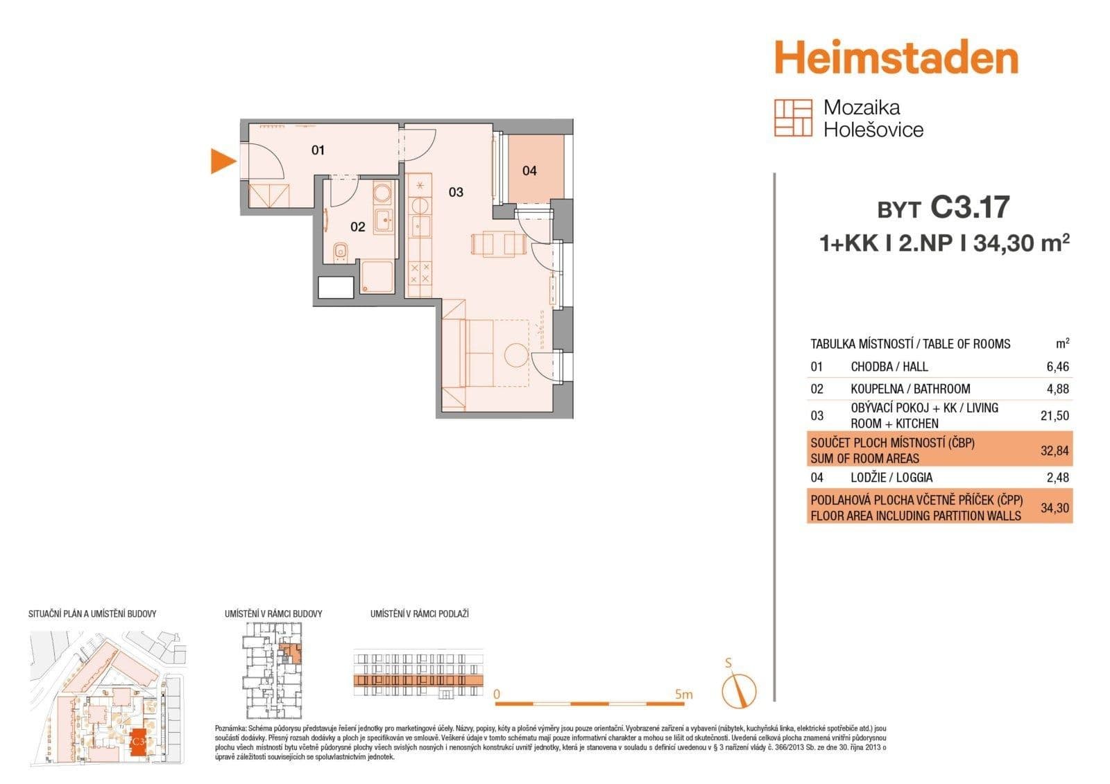 Studio flat to rent, 34 m², Vrbenského, Prague, Prague Studio flat to rent, 34 m², Vrbenského, Prague, Prague
