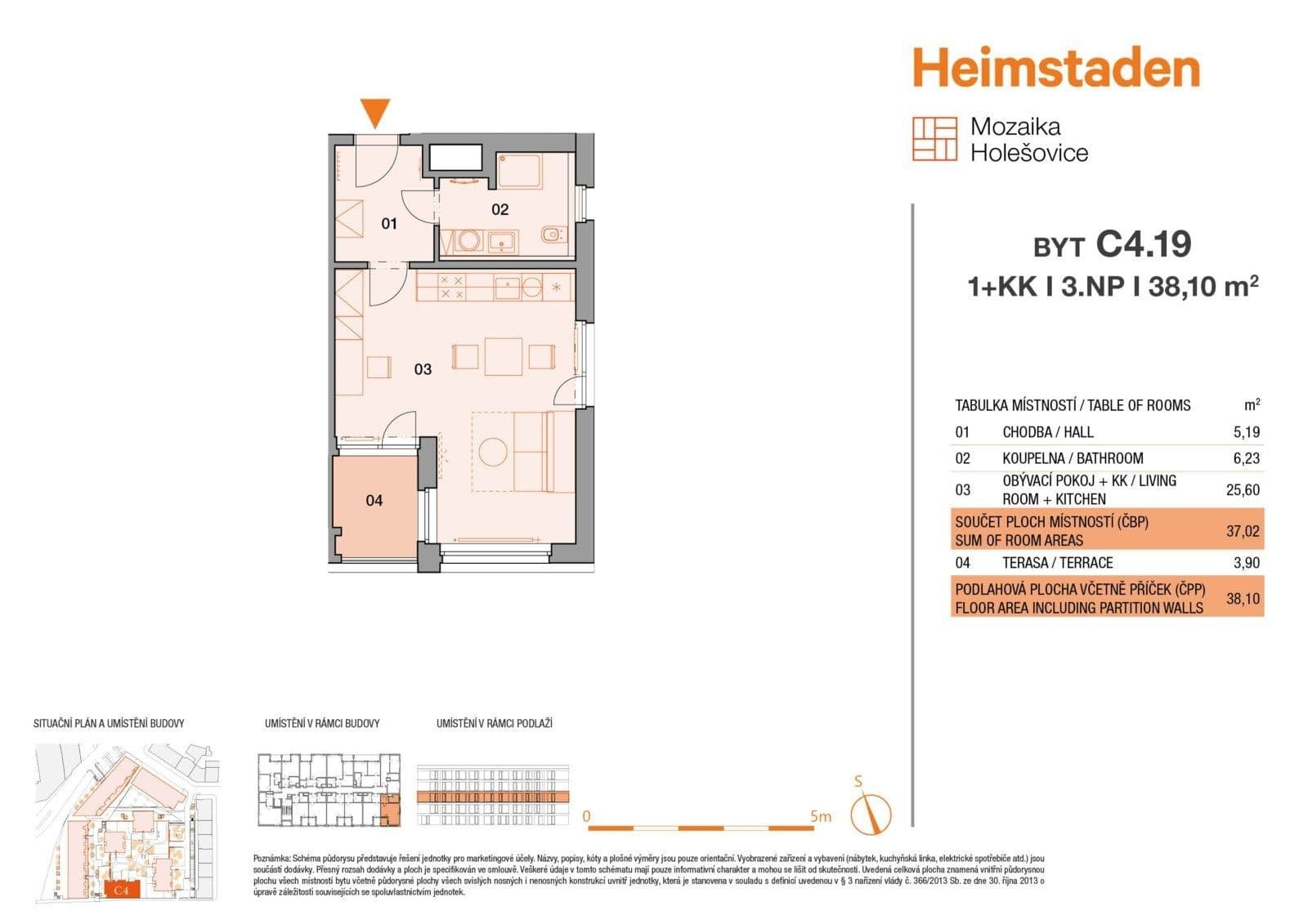 Studio flat to rent, 38 m², Vrbenského, Prague, Prague Studio flat to rent, 38 m², Vrbenského, Prague, Prague