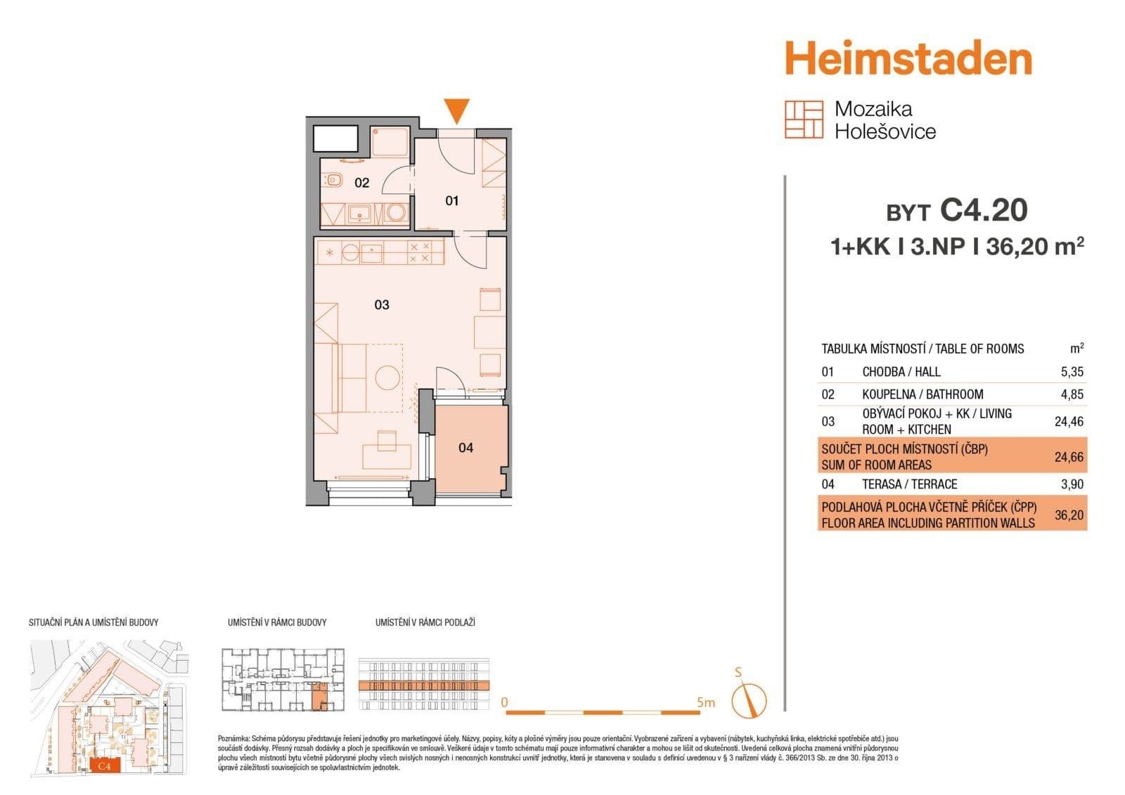 Studio flat to rent, 36 m², Vrbenského, Prague, Prague Studio flat to rent, 36 m², Vrbenského, Prague, Prague
