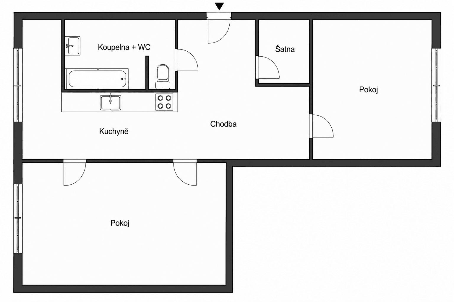 2 bedroom flat for sale, 61 m², Hluboká, Ústí nad Labem, Ústecký Region 2 bedroom flat for sale, 61 m², Hluboká, Ústí nad Labem, Ústecký Region