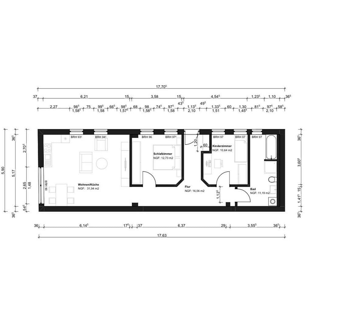 3 bedroom flat to rent, 83 m², Wilhelmstraße 3, Grimmen, Mecklenburg-Vorpommern 3 bedroom flat to rent, 83 m², Wilhelmstraße 3, Grimmen, Mecklenburg-Vorpommern