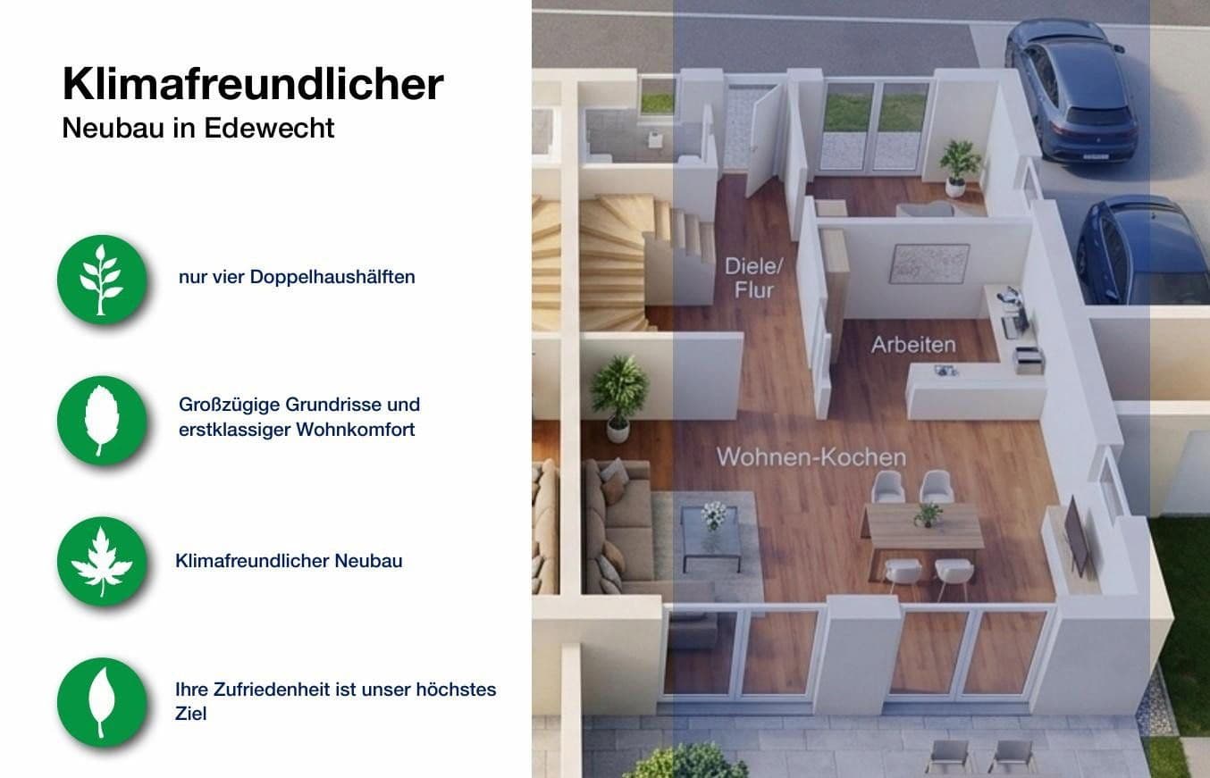 house for sale, 100 m², Wallstraße 18c-f, Edewecht, Lower Saxony house for sale, 100 m², Wallstraße 18c-f, Edewecht, Lower Saxony