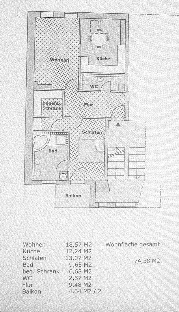 1 bedroom with open-plan kitchen flat to rent, 77 m², Chemnitz, Saxony 1 bedroom with open-plan kitchen flat to rent, 77 m², Chemnitz, Saxony