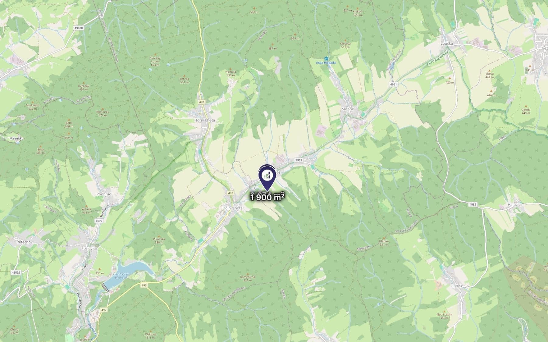 plot for sale, 3,974 m², Sehradice, Zlínský Region plot for sale, 3,974 m², Sehradice, Zlínský Region