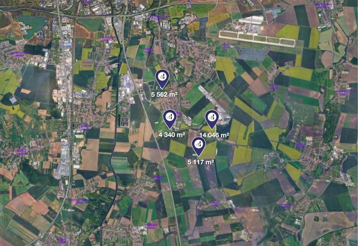 plot for sale, 7,266 m², Brno, Jihomoravský Region plot for sale, 7,266 m², Brno, Jihomoravský Region
