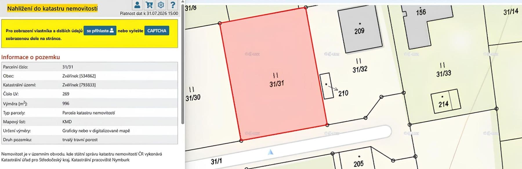 plot for sale, 996 m², V Průhonu, Zvěřínek, Středočeský Region plot for sale, 996 m², V Průhonu, Zvěřínek, Středočeský Region