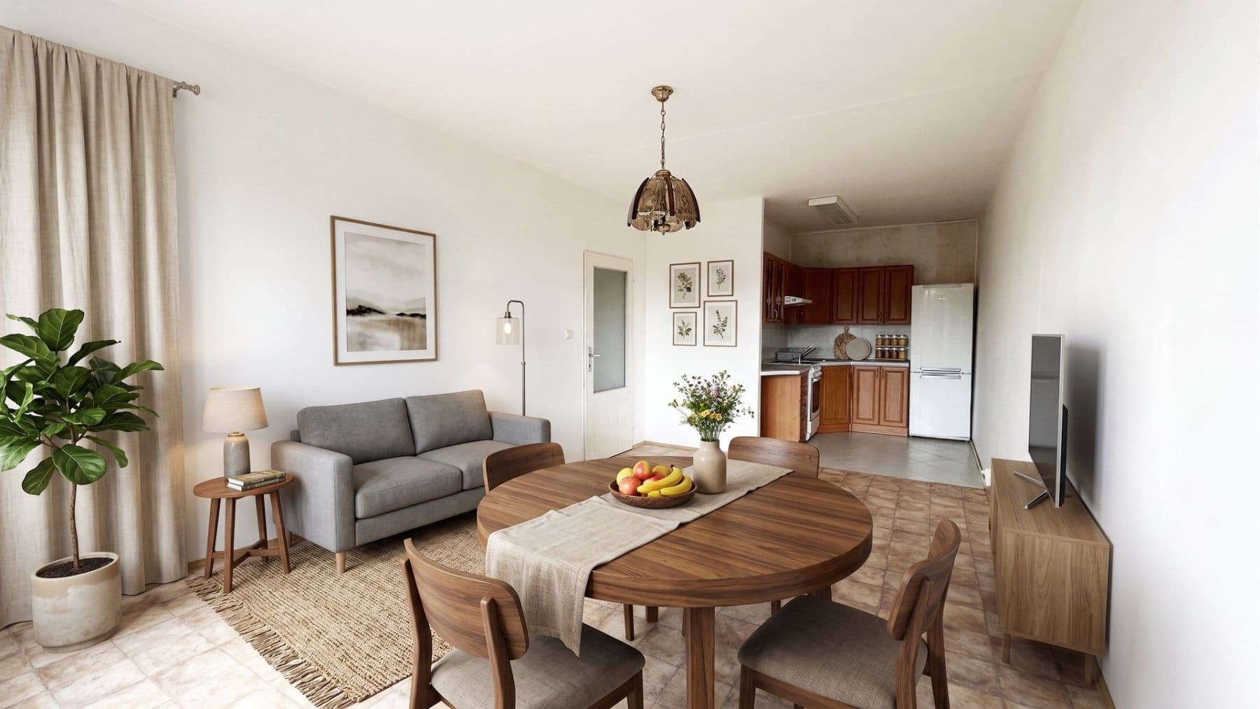 1 bedroom with open-plan kitchen flat to rent, 44 m², Horákova, Prague, Prague 1 bedroom with open-plan kitchen flat to rent, 44 m², Horákova, Prague, Prague