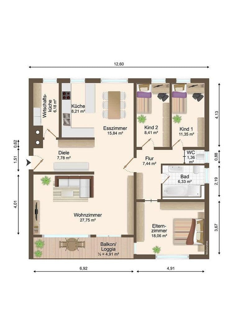 3 bedroom with open-plan kitchen flat for sale, 120 m², Friedensplatz 5, Heilbronn, Baden-Württemberg 3 bedroom with open-plan kitchen flat for sale, 120 m², Friedensplatz 5, Heilbronn, Baden-Württemberg