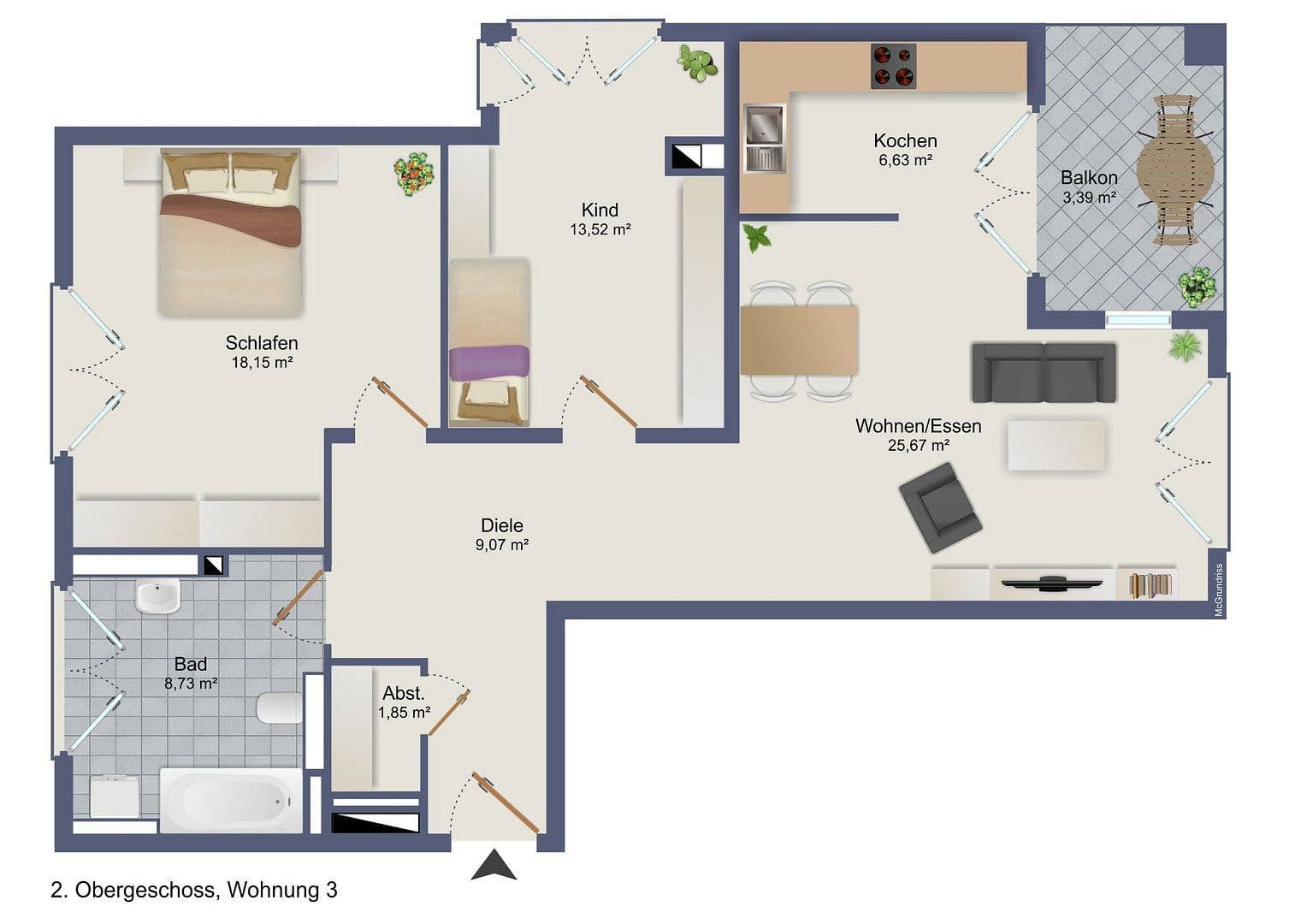 3 bedroom flat to rent, 86 m², Landau in der Pfalz, Rhineland-Palatinate 3 bedroom flat to rent, 86 m², Landau in der Pfalz, Rhineland-Palatinate