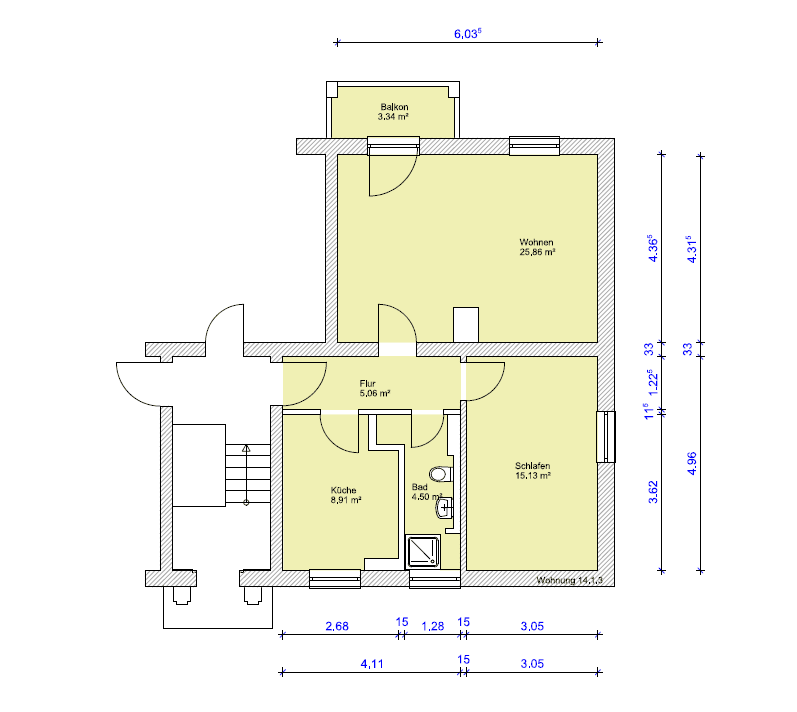 2 bedroom flat to rent, 62 m², Eisnerstraße 14, Magdeburg, Saxony-Anhalt 2 bedroom flat to rent, 62 m², Eisnerstraße 14, Magdeburg, Saxony-Anhalt