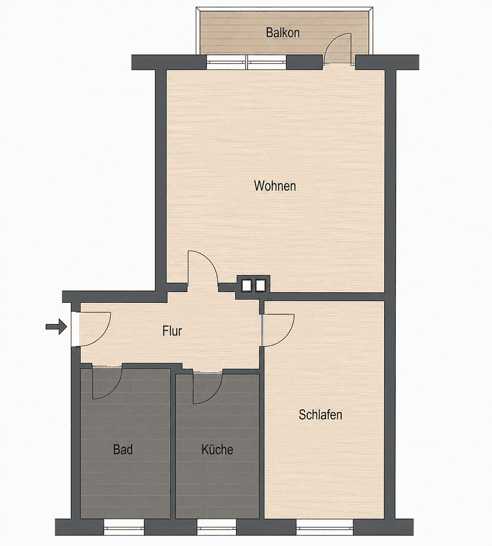 2 bedroom flat for sale, 46 m², Simpsonweg 1, Berlin, Berlin 2 bedroom flat for sale, 46 m², Simpsonweg 1, Berlin, Berlin