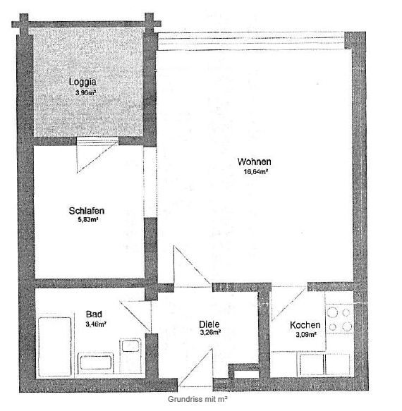 2 bedroom flat to rent, 38 m², Zeppelinstr. 36, Augsburg, Bavaria 2 bedroom flat to rent, 38 m², Zeppelinstr. 36, Augsburg, Bavaria
