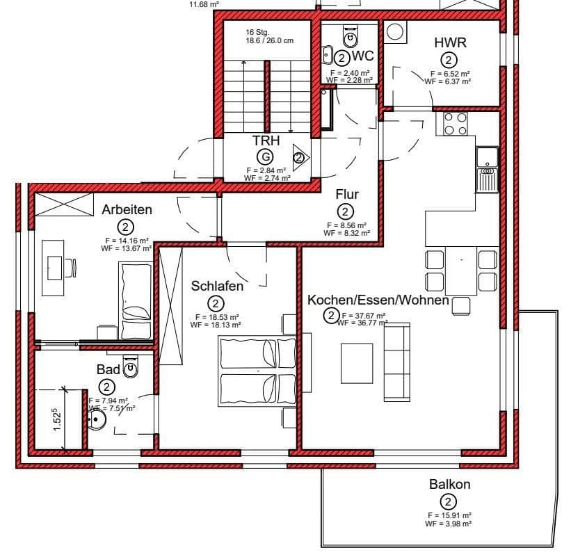 3 bedroom flat to rent, 93 m², Meppen, Lower Saxony 3 bedroom flat to rent, 93 m², Meppen, Lower Saxony