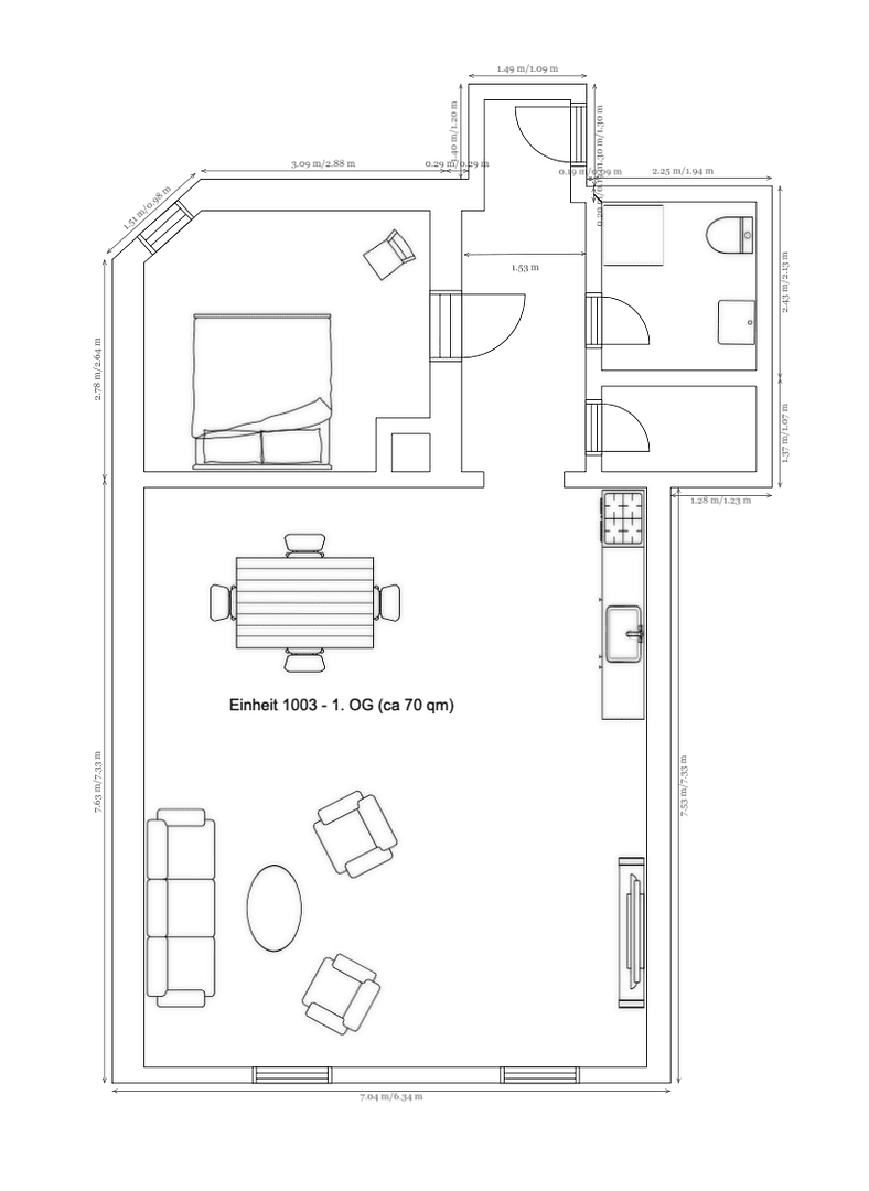 2 bedroom flat to rent, 71 m², Stadtplatz 14, Bogen, Bavaria 2 bedroom flat to rent, 71 m², Stadtplatz 14, Bogen, Bavaria