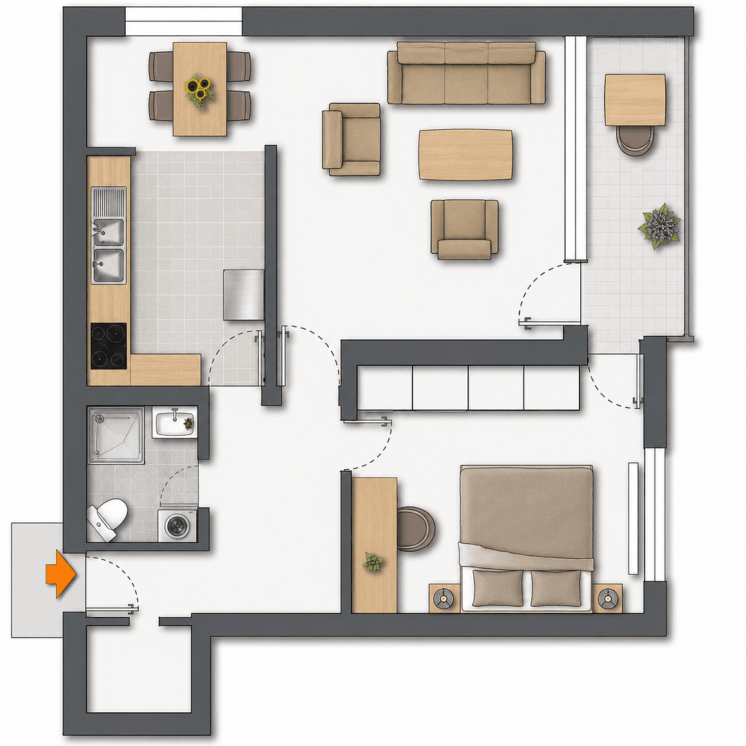 2 bedroom flat for sale, 60 m², Traunreut, Bavaria 2 bedroom flat for sale, 60 m², Traunreut, Bavaria