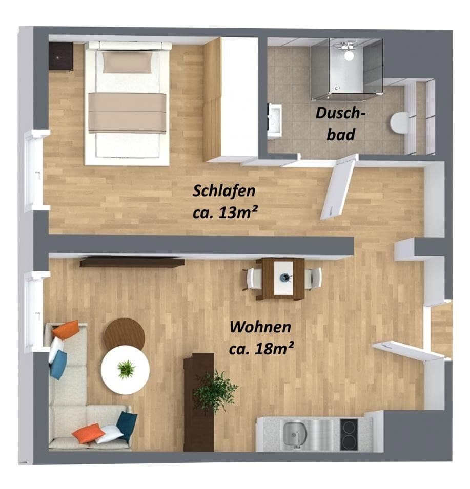 2 bedroom flat to rent, 37 m², Merseburger Straße 16, Lützen, Saxony-Anhalt 2 bedroom flat to rent, 37 m², Merseburger Straße 16, Lützen, Saxony-Anhalt