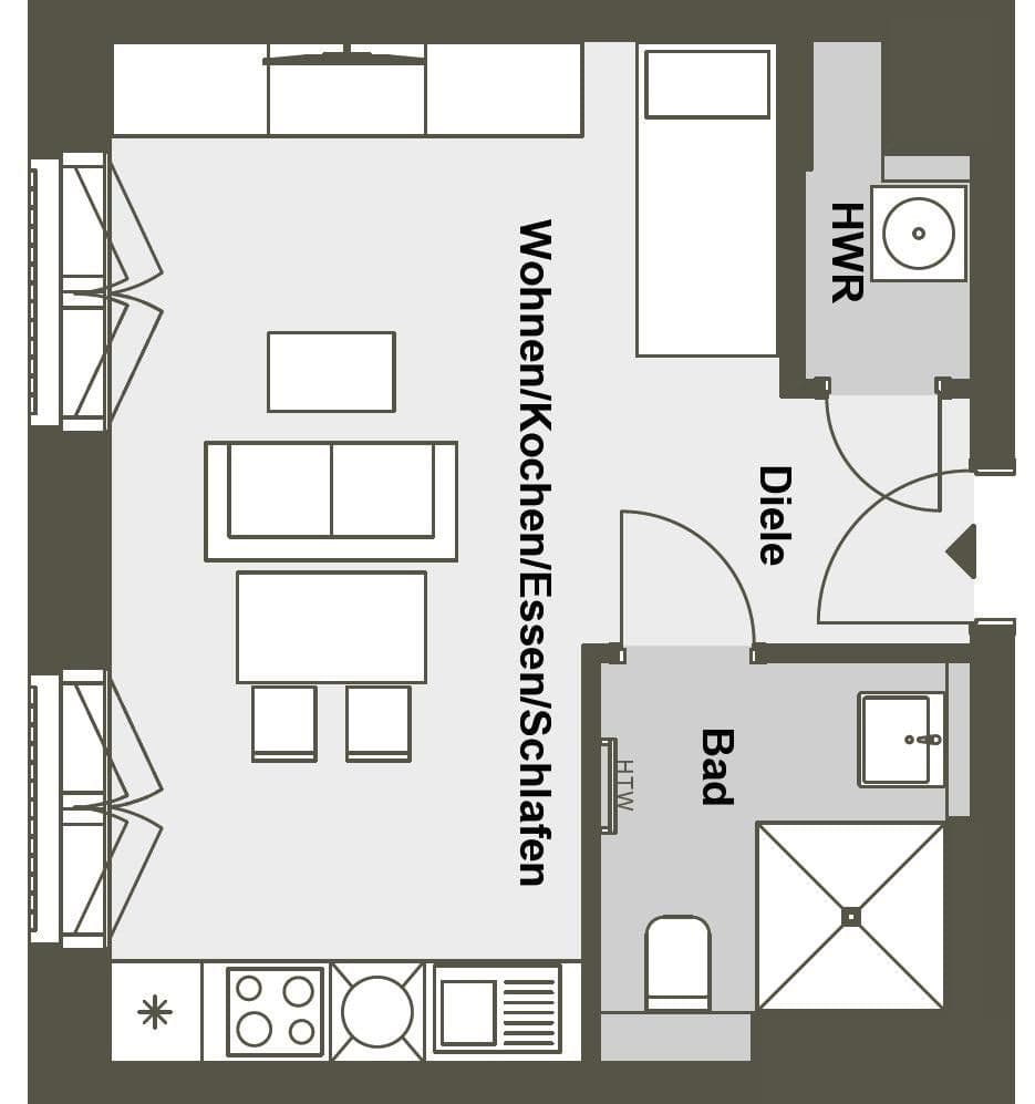 1 bedroom flat to rent, 35 m², Am Tierpark 25, Berlin, Berlin 1 bedroom flat to rent, 35 m², Am Tierpark 25, Berlin, Berlin
