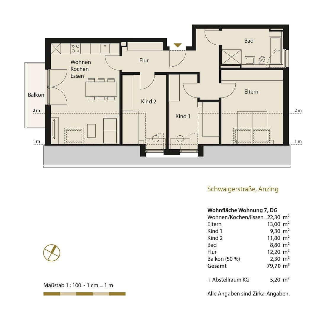 4 bedroom flat to rent, 80 m², Anzing, Bavaria 4 bedroom flat to rent, 80 m², Anzing, Bavaria