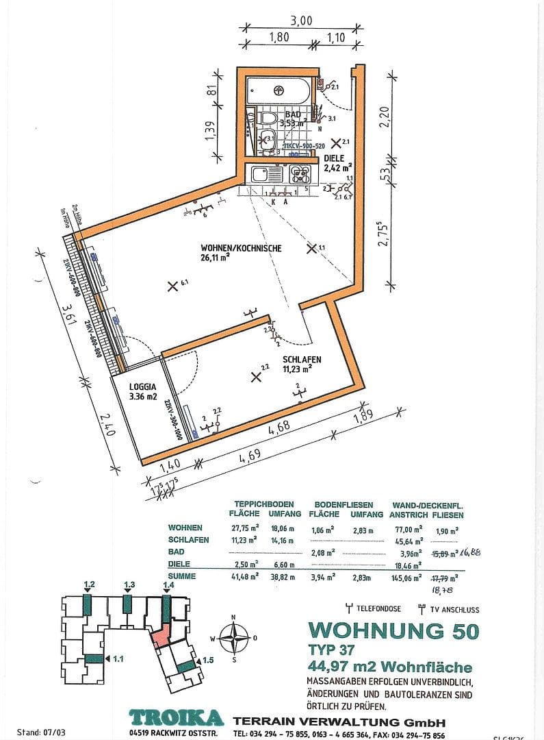2 bedroom flat for sale, 47 m², Rackwitz, Saxony 2 bedroom flat for sale, 47 m², Rackwitz, Saxony
