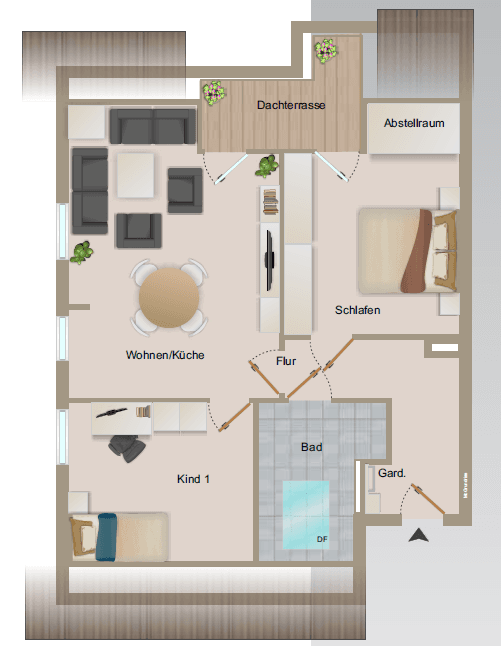 3 bedroom flat to rent, 68 m², An der Landwehr 25, Bielfeld an der Landwehr, North Rhine-Westphalia 3 bedroom flat to rent, 68 m², An der Landwehr 25, Bielfeld an der Landwehr, North Rhine-Westphalia