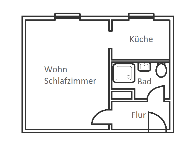 1 bedroom flat to rent, 25 m², Nordstraße, Neukieritzsch, Saxony 1 bedroom flat to rent, 25 m², Nordstraße, Neukieritzsch, Saxony