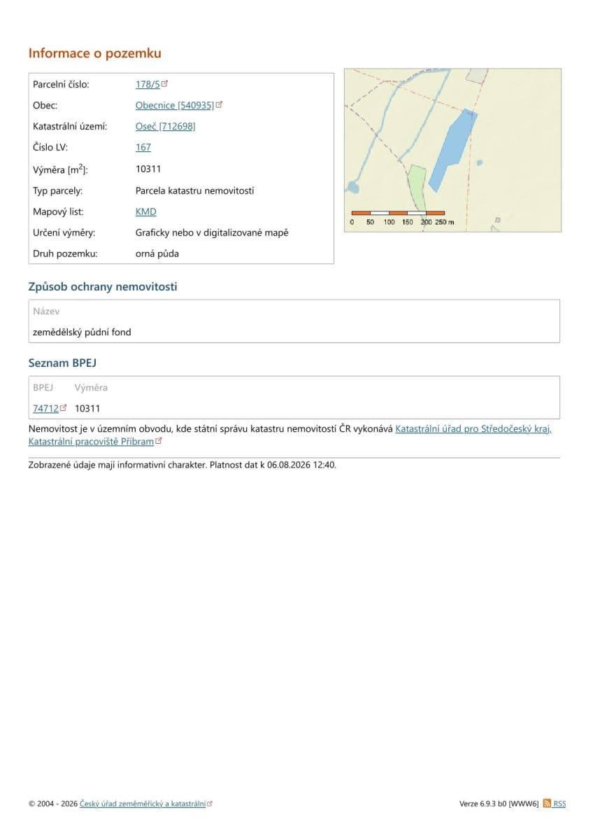 plot for sale, 28,997 m², Obecnice, Středočeský Region plot for sale, 28,997 m², Obecnice, Středočeský Region