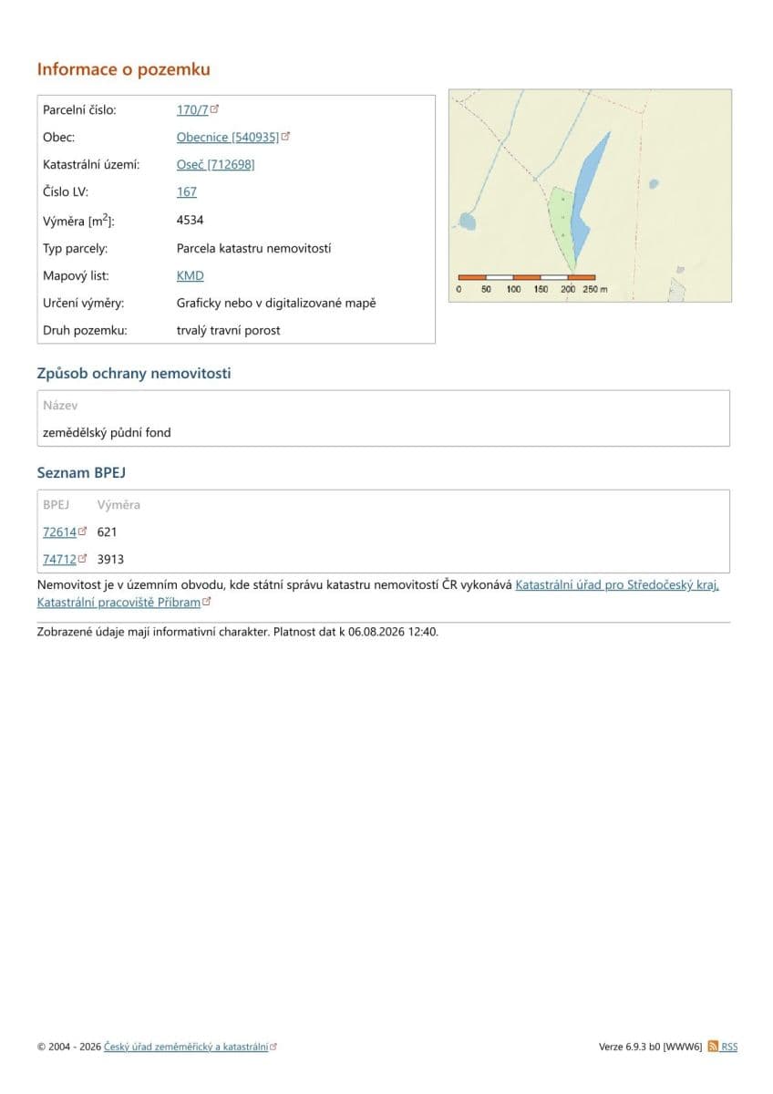plot for sale, 28,997 m², Obecnice, Středočeský Region plot for sale, 28,997 m², Obecnice, Středočeský Region