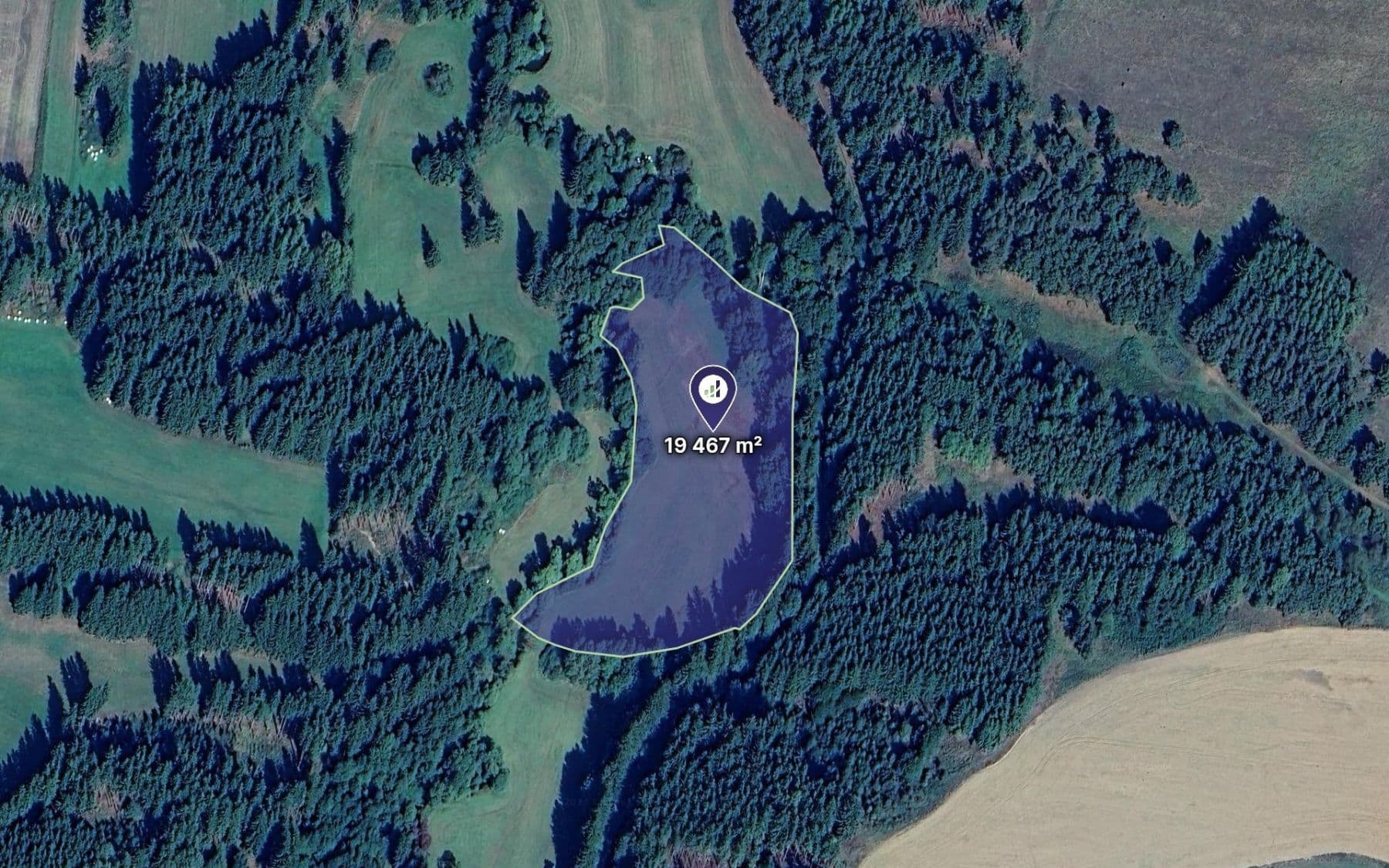 plot for sale, 19,467 m², Útvina, Karlovarský Region plot for sale, 19,467 m², Útvina, Karlovarský Region
