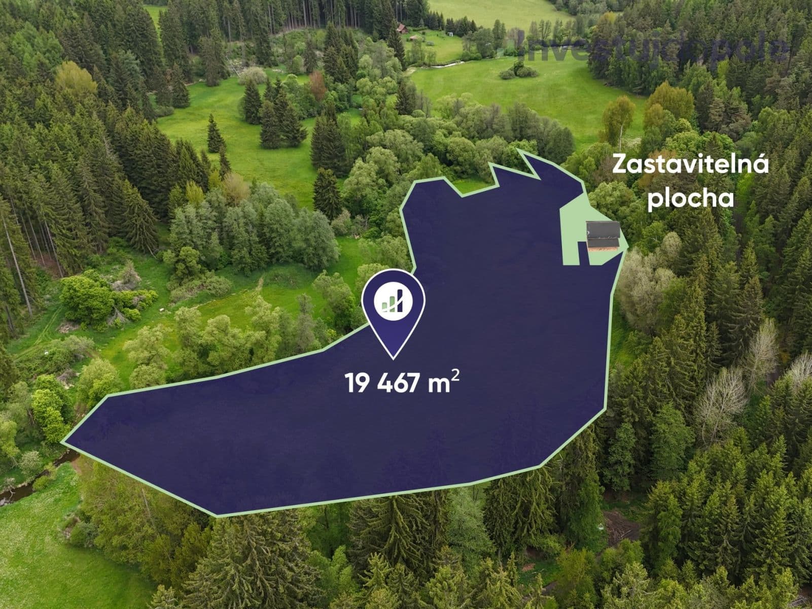 plot for sale, 19,467 m², Útvina, Karlovarský Region plot for sale, 19,467 m², Útvina, Karlovarský Region