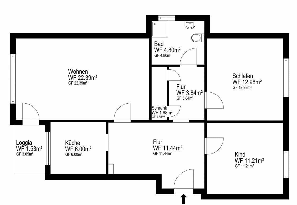 3 bedroom flat for sale, 75 m², Marderweg 37, Hamm, North Rhine-Westphalia 3 bedroom flat for sale, 75 m², Marderweg 37, Hamm, North Rhine-Westphalia