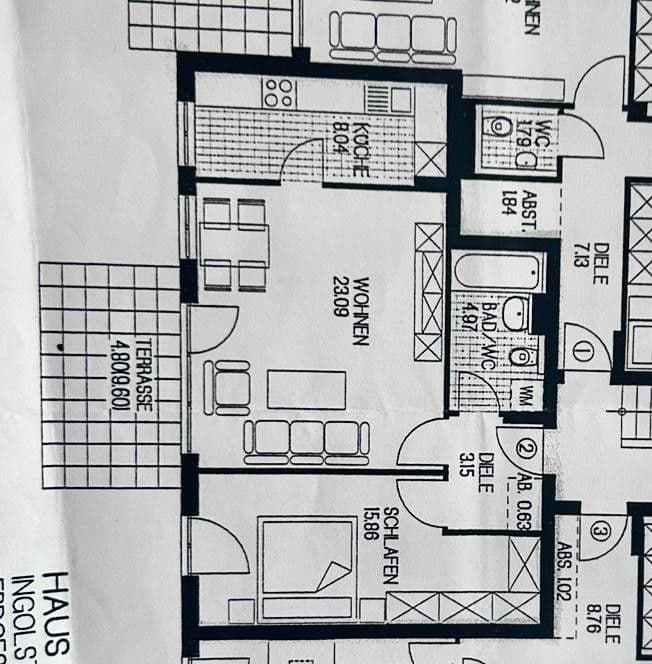 2 bedroom flat to rent, 60 m², Ingolstadt, Bavaria 2 bedroom flat to rent, 60 m², Ingolstadt, Bavaria
