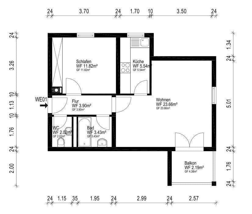 2 bedroom flat to rent, 53 m², Waldenburg, Baden-Württemberg 2 bedroom flat to rent, 53 m², Waldenburg, Baden-Württemberg