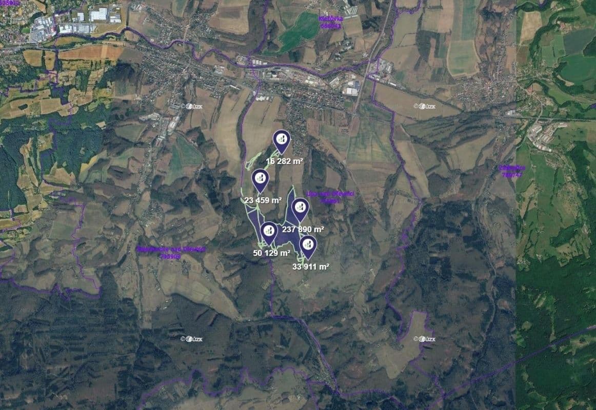 plot for sale, 4,500 m², Lípa, Zlínský Region plot for sale, 4,500 m², Lípa, Zlínský Region