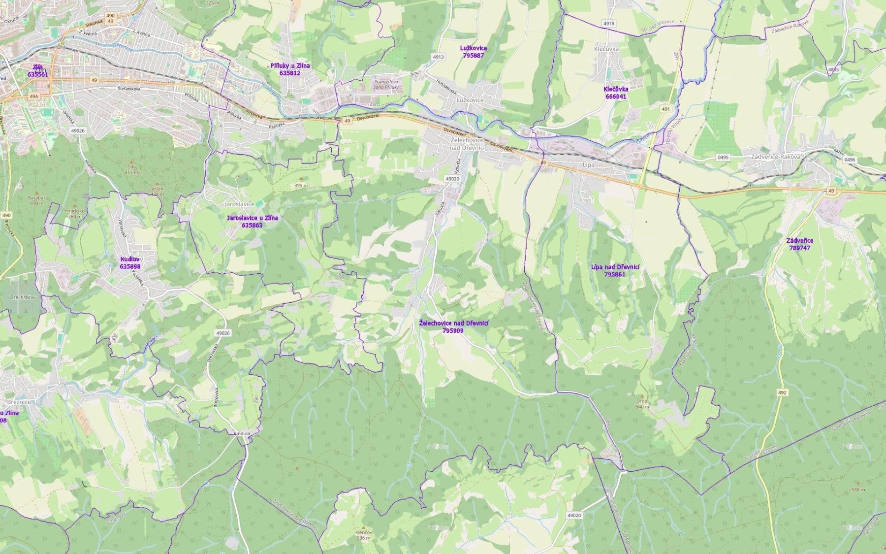 plot for sale, 3,224 m², Lípa, Zlínský Region plot for sale, 3,224 m², Lípa, Zlínský Region